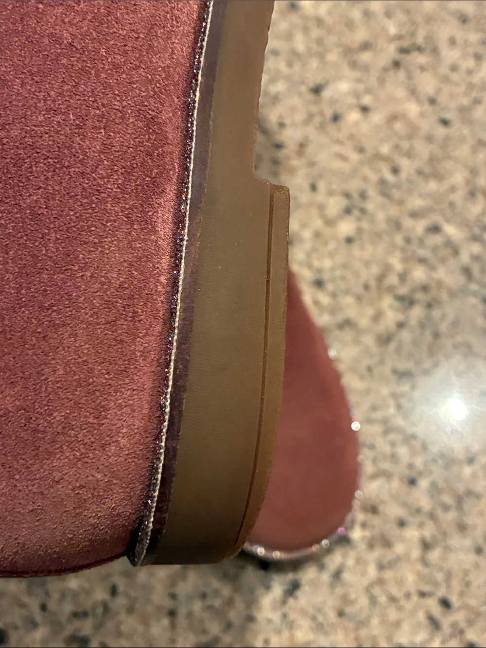 Pom D'Api Suede Ankle Boots in Dusty Rose with Glitter Horse Accent